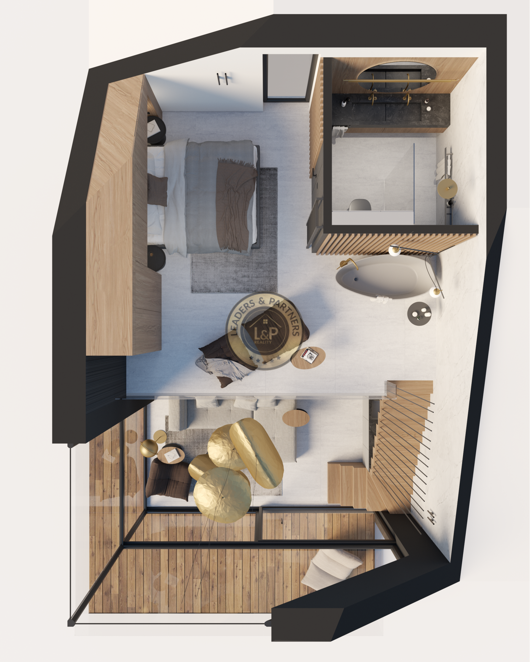 Treesna Lake Villa & Spa - vzorový 3 izbový apartmán 67,77 m² - 4