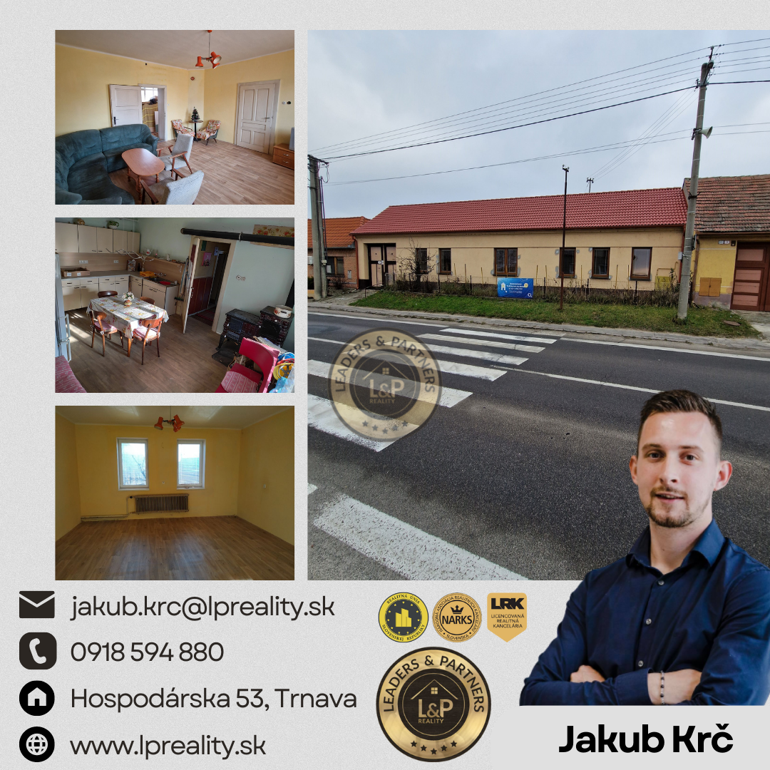 Ponúkame na predaj rodinný dom v Čáčove - 1