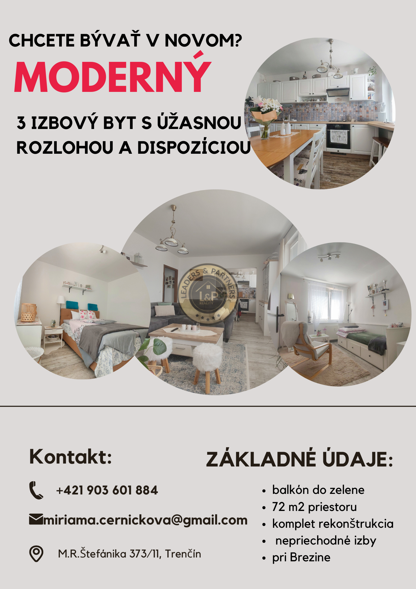 Kompletne prerobený 3i byt s atmosférou domova a výhľadom do zelene | Trenčín - 2