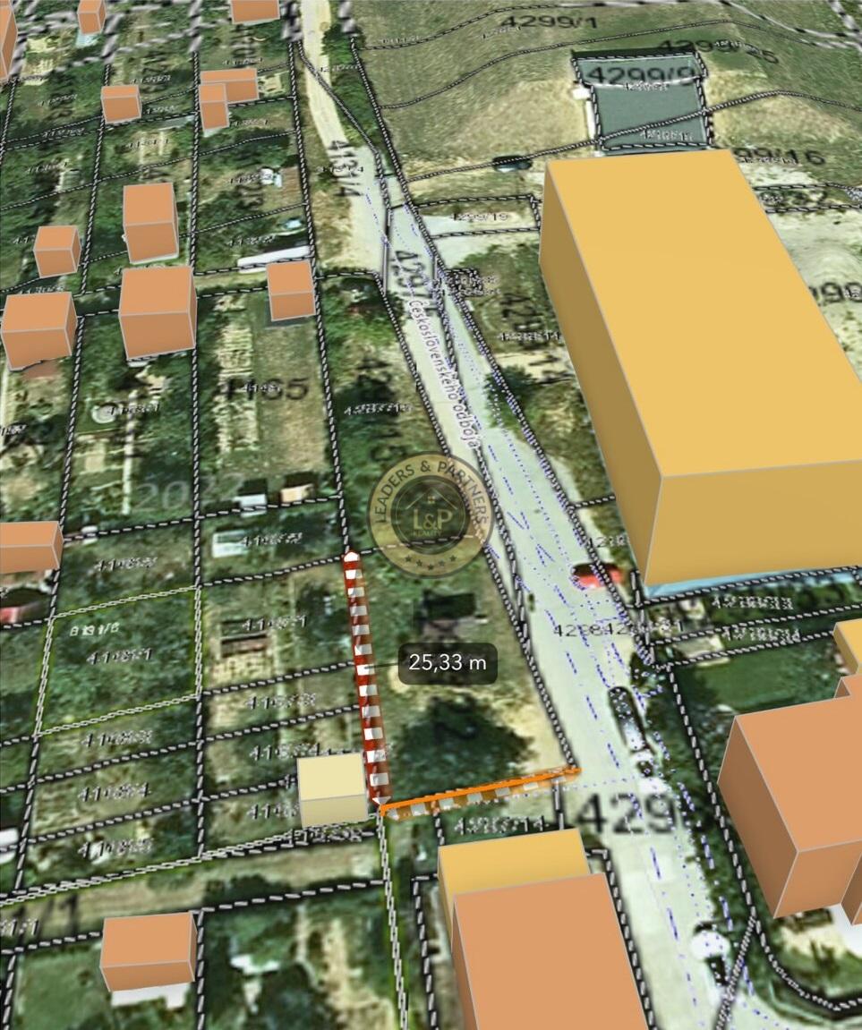 Pozemok na stavbu domu Košice - Západ, Československého odboja, stav. povolenie, projekt - 2
