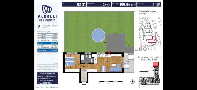 ALBELLI 2izbový byt, terasa, predzáhrada, parkovacie miesto - 14