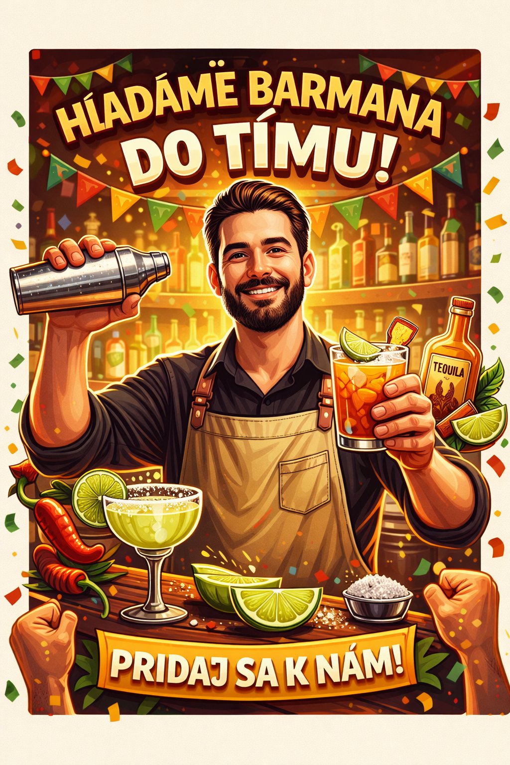TEST hľadám barmana/barmanku